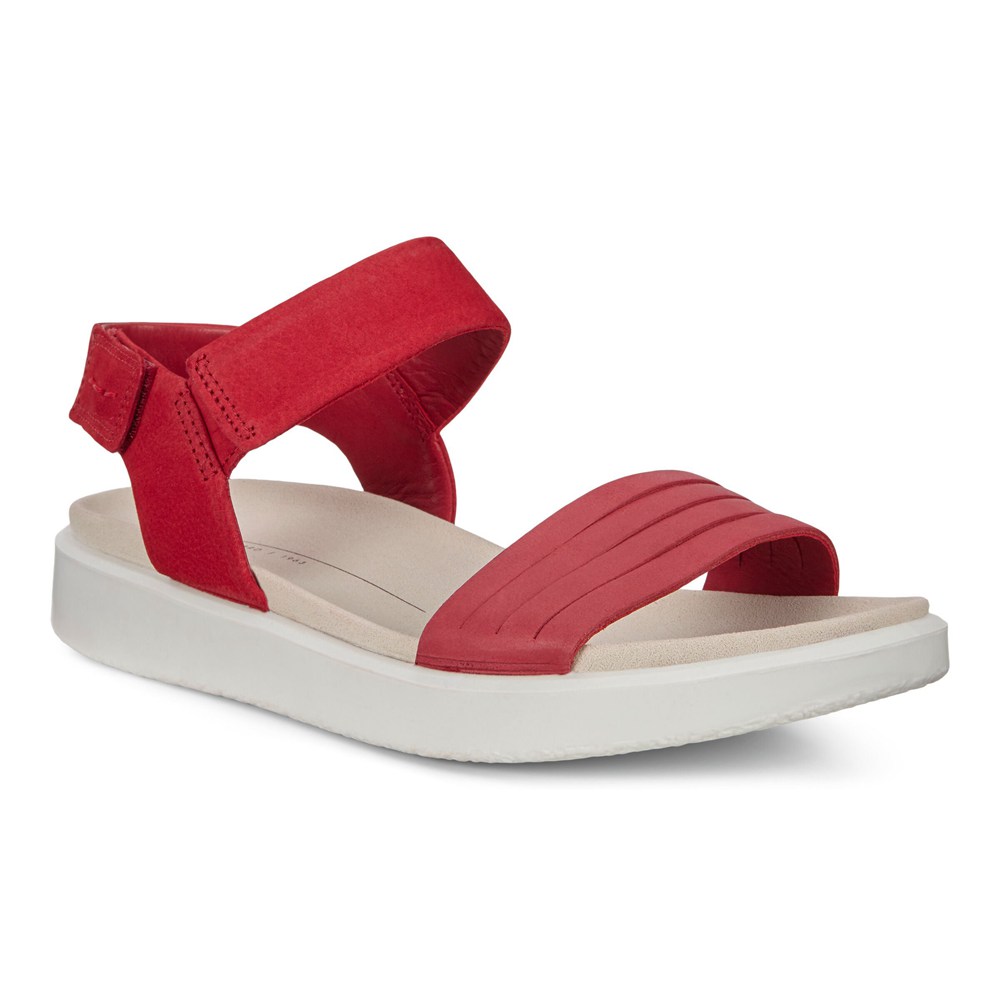 Sandalias Mujer - ECCO Flowt Flat - Rojos - YIR296548